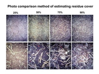 Photo comparison method of estimating residue cover
   25%           50%         75%           90%
 