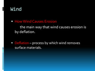 Erosion and Deposition | PPT