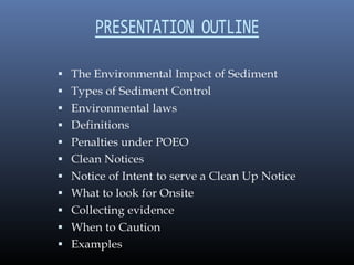 Erosion and Sedimentation Controls training | PPT