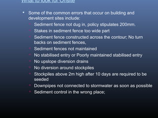 Erosion and Sedimentation Controls training | PPT