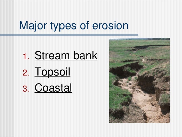 3 types of erosion
