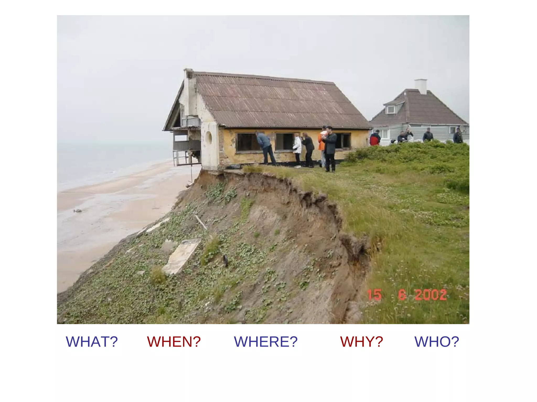 WHAT?  WHEN?   WHERE?   WHY?   WHO? 