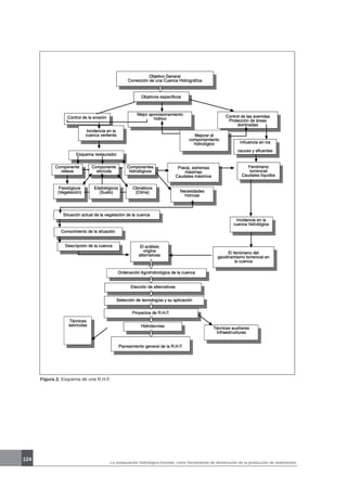 La restauración hidrológico-forestal, como herramienta de disminución de la producción de sedimentos.
124
Figura 2. Esquema de una R.H.F.
 