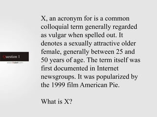 Erotica Quiz | Quizot | PPT