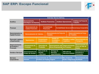 Alguns executivos tem usado o sistema pra colocarmais disciplina em suas organizações.Algumas grandes empresas tem usado o sistema paracolocar mais práticas de operações consistentes ao redorde suas unidades no mundo.Davenport, Thomas. Putting the Enterprise into the Enterprise System. HBR Jul-Aug 1998. Pág. 121; 131.