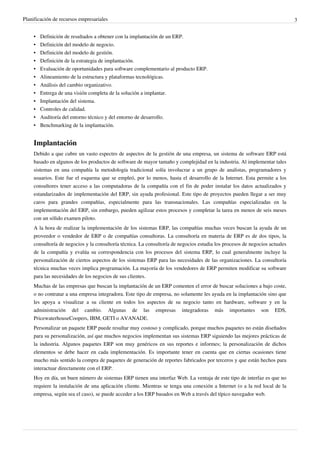 Planificación de recursos empresariales                                                                                   ...