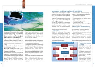 L’ENTERPRISE RESOURCE PLANNING




                                                                                                                                                                                                                                           D I G I T A L E
                        ESEMPIO DI APPLICAZIONE ERP                                                                          MODULARITÀ DELLE FUNZIONI NELLE SOLUZIONI ERP
                                                                                                                             L’ERP è una soluzione integrata in grado di                  - Gestione schede fornitore; riepilogo ri-
                                                                                                                             assolvere a tutte le necessità aziendali, sia                chieste di approvvigionamento/fabbisogni;
                                                                                                                             per la piccola e media che per la grande                     - Gestione richiesta di offerta;
                                                                                                                             azienda e permette di soddisfare le esigen-                  - Gestione contratti di fornitura;
                                                                                                                             ze di tutti i reparti aziendali formando un                  - Gestione ordini (da lista fornitori qualifi-
                                                                                                                             sistema gestionale integrabile a 360 gradi                   cati da qualificare);
                                                                                                                             anche per passi successivi.                                  - Raffronto fabbisogni/ordinato;
                                                                                                                             Uno dei suoi punti di forza è rappresentato                  - Gestione scheda cespiti;




                                                                                                                                                                                                                                           I N N O V A Z I O N E
I N N O V A Z I O N E




                                                                                                                             dalla possibilità di personalizzare qualsiasi                - Gestione anagrafica risorse con codifiche
                                                                                                                             parte secondo le proprie esigenze in tempi                   interne e del fornitore.
                                                                                                                             brevissimi, quindi con costi non paragona-                   • Modulo Ufficio Contabilità industriale
                                                                                                                             bili a quelli di altre soluzioni. In particola-              Modulo ERP comprensivo di funzioni per
                                                                                                                             re analizziamo le seguenti funzioni:                         la gestione della contabilità industriale:
                                                                                                                             • Modulo Ufficio Acquisti                                    Elenco di alcune funzionalità:
                        Un sistema ERP è formato da diversi moduli        A questo punto, automaticamente entra in           Modulo ERP dedicato all’ufficio acquisti                     - Gestione anagrafica ricorsa con codifiche
                        che comunicano tra loro; la caratteristica        azione un processo logistico per la consegna,      comprensivo di funzioni per la gestione del-                 interne e del fornitore
                        principale del sistema è la gestione integrata    evitando perdite di tempo e passaggi interme-      le richieste di preventivo, degli ordini interni,            - Gestione della contabilità industriale dei
                        di tutta una serie di risorse che fanno parte     di di carte e documenti, mantenendo unici i        degli ordini a fornitore, con raffronti tra fab-             costi (manodopera, attrezzature, materiali
                        dell’azienda e che la contraddistinguono.         dati nella base dati condivisa.                    bisogno derivante dal budget di commessa                     e semilavorati, sub-appalti, altri costi) per
                        Ogni modulo, pertanto, controlla i processi di    Nello stesso momento, l’ordine è trasmesso         e quantità effettivamente ordinate.                          commessa/centri di costo/livelli-corpi-map-
                        uno specifico settore, mentre il nucleo del si-   all’amministrazione la quale esegue le proprie     Elenco di alcune funzionalità:                               pali/fasi di lavoro pianificate/immissioni di
                        stema interagisce con un unico database pre-      mansioni, come la preparazione della fattura                                                                                    preventivo.
                                                                                                                             FIGURA 1 - SCHEMA DELLE FUNZIONALITÀ DI UN SISTEMA ERP
                        levando le informazioni per visualizzarle al-     o della bolla di accompagnamento.                                                                                               • Modulo Ufficio Controllo
                        l’utente.                                         I dati economici entreranno nel bilancio e nel                                                                                     di gestione
                                                                                                                                                                UFFICIO
                        Un ERP permette, così, di gestire e tenere sot-   sistema di controllo di gestione ed analisi fi-                                    COMMERCIALE                                  Modulo ERP comprensivo di
                        to controllo tutta l’azienda.                     nanziaria e tributaria. Nel caso di mancata di-                                                                                 funzioni di controllo di
D I G I T A L E




                                                                                                                                 UFFICIO FINANZA             AREA QUALITÀ
                        Per semplificare tutti questi concetti si pensi   sponibilità della merce, lo stesso ordine può                                                               UFFICIO TECNICO     commessa, con la realizza-
                                                                                                                                    AZIENDALE
                        ad una richiesta di un ordine ad un’azienda       dar luogo ad un nuovo processo di produzio-                                                                                     zione di bilancini periodici
                        che adotta un sistema ERP.                        ne che determina una serie di ordini di mate-                                                                                   di commessa, sommarizza-
                                                                                                                                  AREA QUALITÀ           DIREZIONE GENERALE            AREA QUALITÀ
                        Al momento della presenza di questo ordine, il    rie prime e di pianificazione di risorse umane e                                                                                zione delle risorse utilizza-
                        responsabile delle vendite può controllare in     materiali.                                                                                                                      te, valorizzazione delle gia-
                                                                                                                                     UFFICIO
                        tempo reale se il prodotto richiesto è presente   Tutto questo viene gestito in maniera inte-                                                                 UFFICIO ACQUISTI    cenze e così via.
                                                                                                                                 AMMINISTRATIVO              AREA QUALITÀ
                        nel magazzino, scoprendo pure in quale ma-        grata: le informazioni, infatti, sono scam-                                                                                     Elenco di alcune funzionalità:
                        gazzino è reperibile, e può confermare la dis-    biate all’interno del sistema, parlando lo                                                                                      - Elaborazione dei riepiloghi
                                                                                                                                                 CONTROLLO                CONTABILITÀ
                        ponibilità della merce stimando un tempo di       stesso linguaggio, senza ripetizioni, ricicli                          DI GESTIONE             INDUSTRIALE                      per il controllo di commes-
                        consegna.                                         o traduzioni.                                                                                                                   sa: bilancio economico, raf-

4                                                                                                                                                                                                                                                       5
 