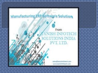 Best type of ERP manufacturing software