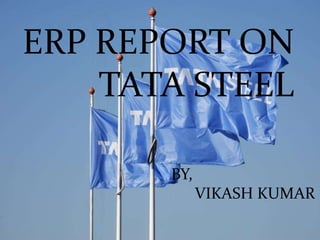ERP REPORT ON 
TATA STEEL 
BY, 
VIKASH KUMAR 
 