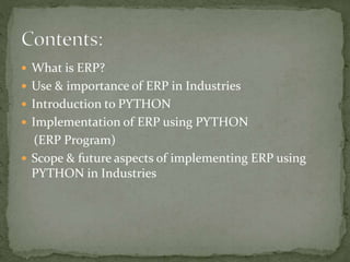 Erp | PPT