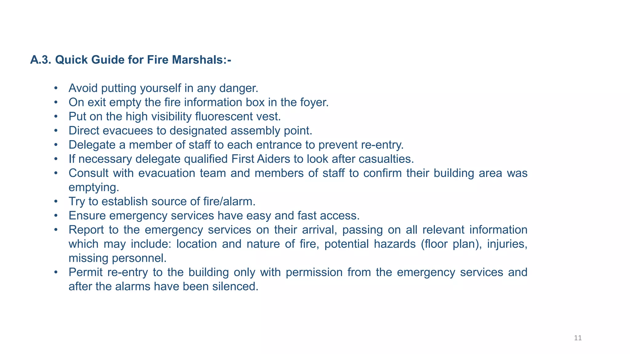 Fire Emergency Response Preparedness | PPTX