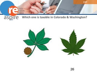 ERP 
Which one is taxable in Colorado & Washington? 26 
 