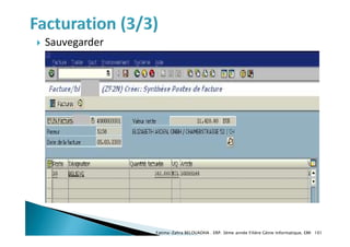  Sauvegarder
Fatima-Zahra BELOUADHA . ERP. 3ème année Filière Génie Informatique, EMI 101
 