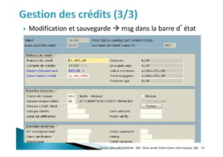  Modification et sauvegarde  msg dans la barre d’état
Fatima-Zahra BELOUADHA . ERP. 3ème année Filière Génie Informatique, EMI 74
 