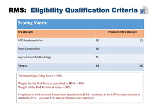 Rms Score ERP Scope, Procurement and Implementation | PPTX
