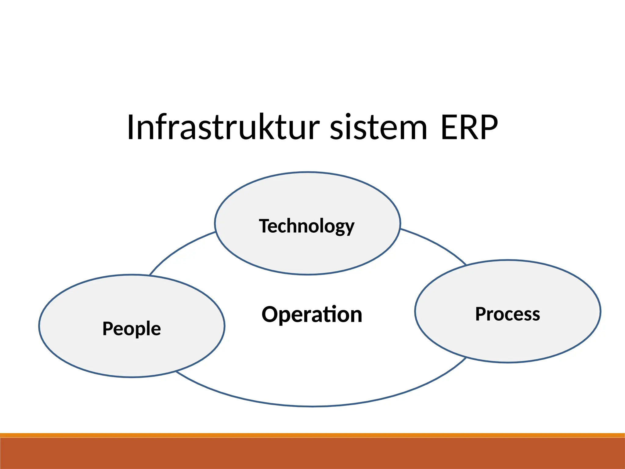 Infrastruktur sistem ERP
Technology
Operation Process
People
 