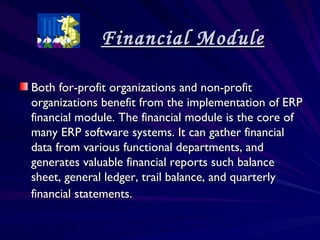 Erp --functional-modules | PPT