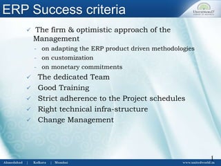 Erp selection criteria PPT