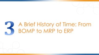 Bomp Productions ERP 101- Introduction to ERP for Manufacturing & Distribution | PDF