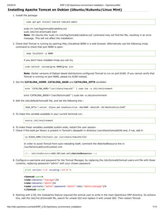 Erp 2 50 Openbravo Environment Installation Openbravo Wiki Erp 2 50 Openbravo Environment Installation Openbravo Wiki