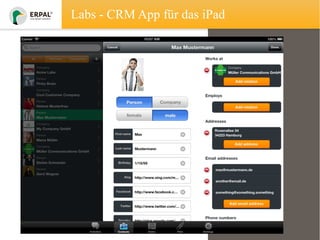 Labs - CRM App für das iPad

 
