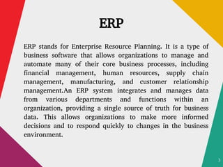 Difference between ERP and CRM - TECHNAUREUS | PPT