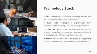 Enterprise Resource Planning (ERP) is a type of software that ...