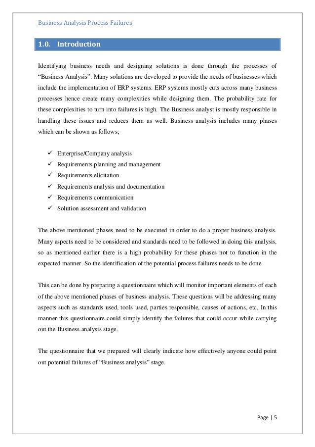 business assessment questionnaire