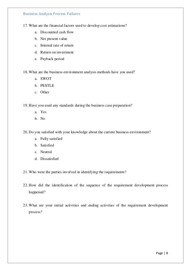 financial questionnaire template