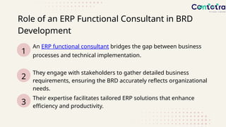 Role of a Business Requirements Document (BRD) in ERP's Success | PPTX