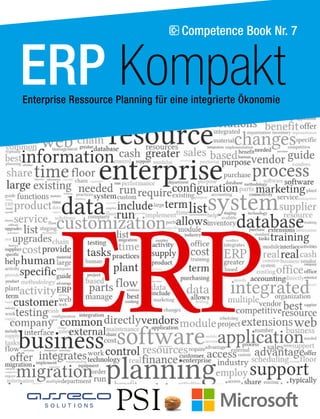Competence Book Nr. 7 
ERP Kompakt 
Enterprise Ressource Planning für eine integrierte Ökonomie 
 