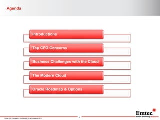 CFO ERP Considerations: Cloud, On-Premise, and Beyond - Emtec, Inc.
