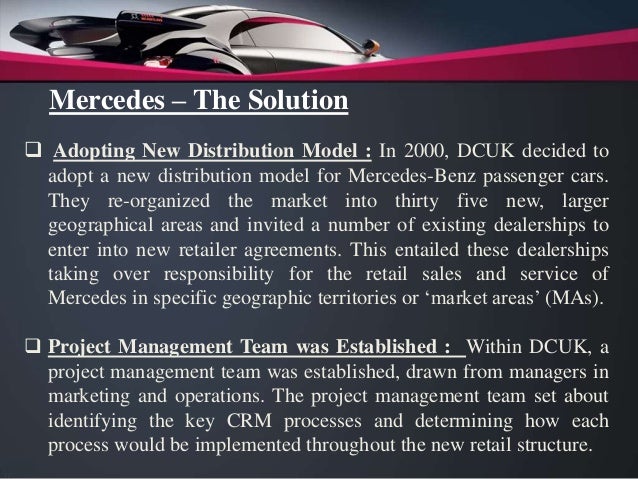 Customer Relationship Management Case Study Mercedes Benz