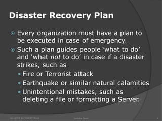 Backup or Pack up - Disaster Recovery Plan - Importance of Backup