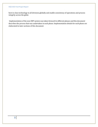 Erp final proj report slideshare | PDF
