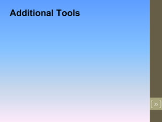 Additional Tools
35
 