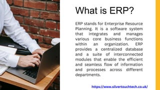 Benefits of ERP in the Manufacturing Industry | PPTX