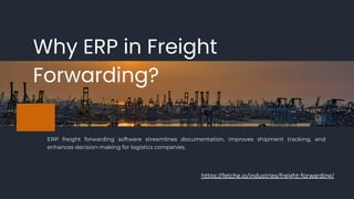 Fetche ERP Freight Forwarding Software.. | PDF
