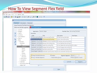 How To View Segment Flex field
 