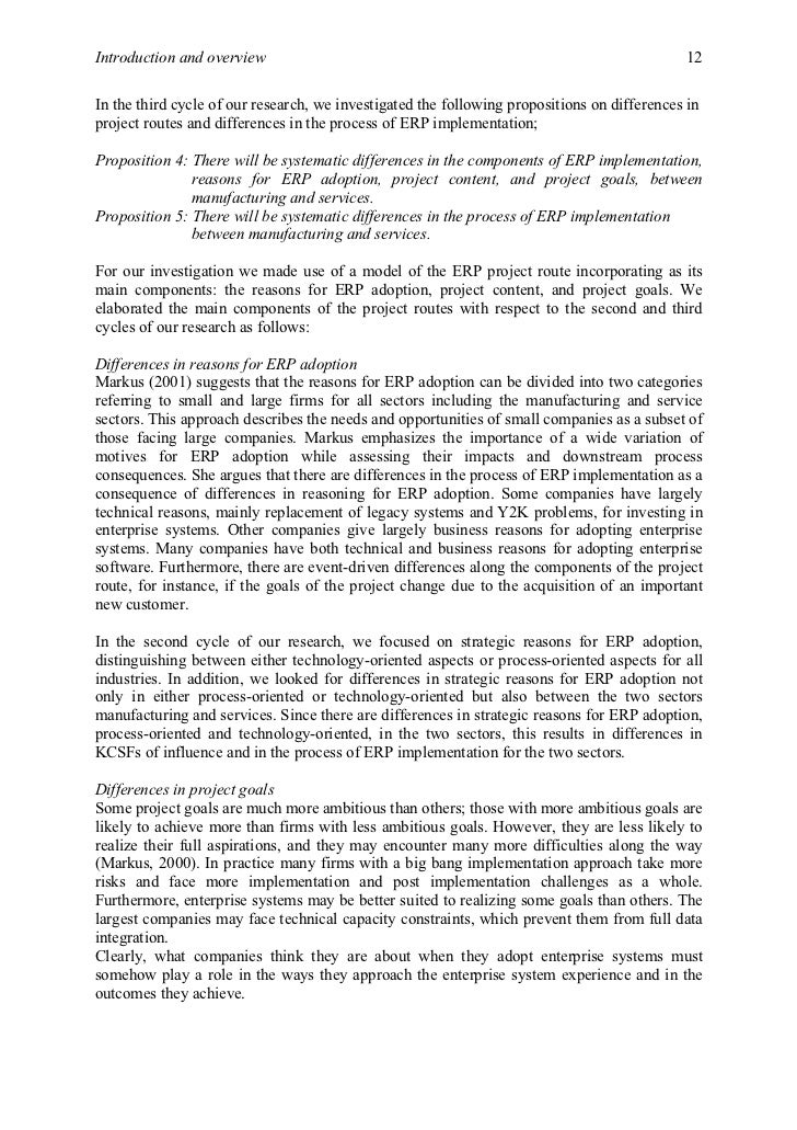 erp implementation resumes