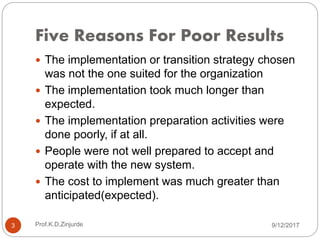 Erp implementation transition strategies | PPTX