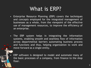 Erp in apparel industry | PPTX