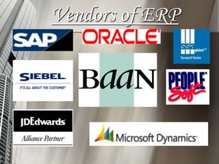 Vendors of ERP
 