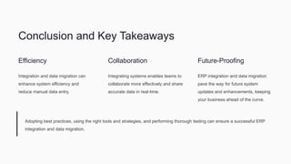ERP Integration and Data Migration
