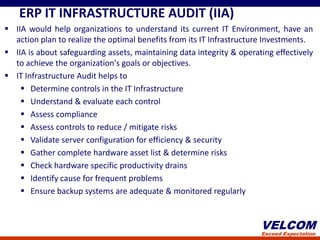 ERP IT Infrastructure Audit | PPTX