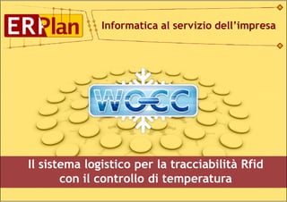 Informatica al servizio dell’impresa




Il sistema logistico per la tracciabilità Rfid
       con il controllo di temperatura
 
