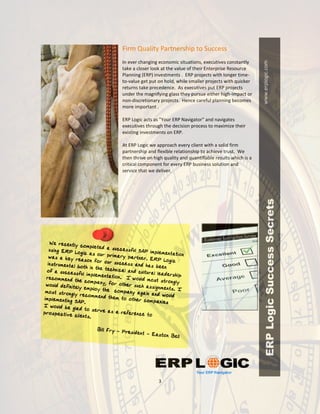 Erp Logic Corporate Brochure