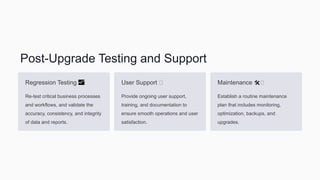 ERP Maintenance and Upgrades