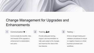 ERP Maintenance and Upgrades