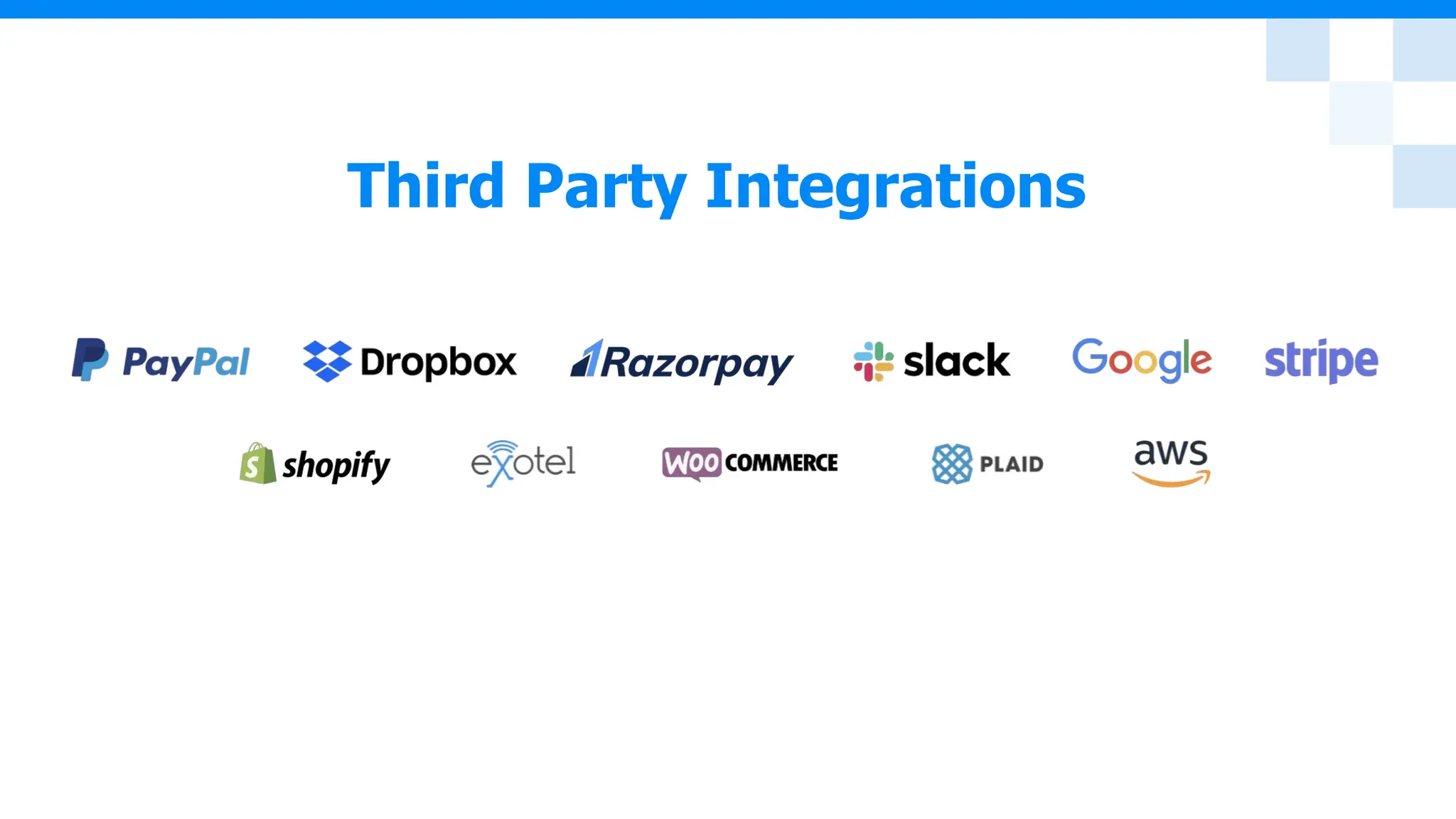 Third Party Integrations
 